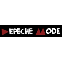 Depeche Mode -  pancartas textiles (Bandera) - Inscription in Delta Machine style