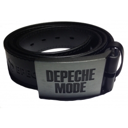 Depeche Mode – Cinturón de cuero (cosido de blanco)